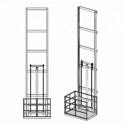 500kg Mini Electric Basement Hydraulic Garage Cargo Lift for Sale