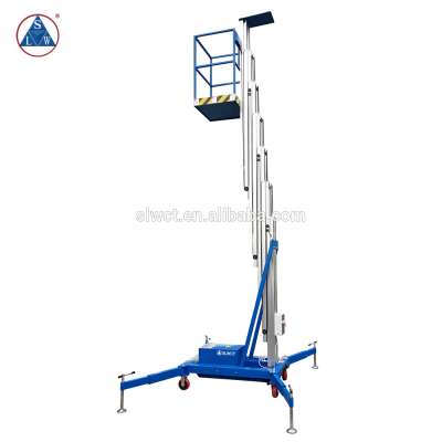 AC powered electric hydraulic portable mast manlift platform