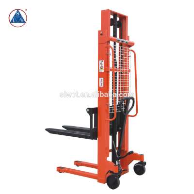 1000kg Double-mast High Lift Manual Forklift Pallet Stacker