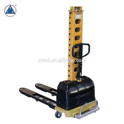 500kg Portable Self Loading Stacker Semi Electric Pallet Stacker