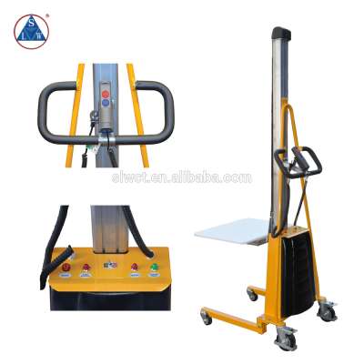 200kg DC Powered Compact Light Electric Lifting Stacker