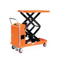 Battery charger automatic lifting electric scissor lift table lifter trolley