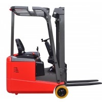 3 wheel seat on operation mini electric forklift for narrow aisle small warehouse